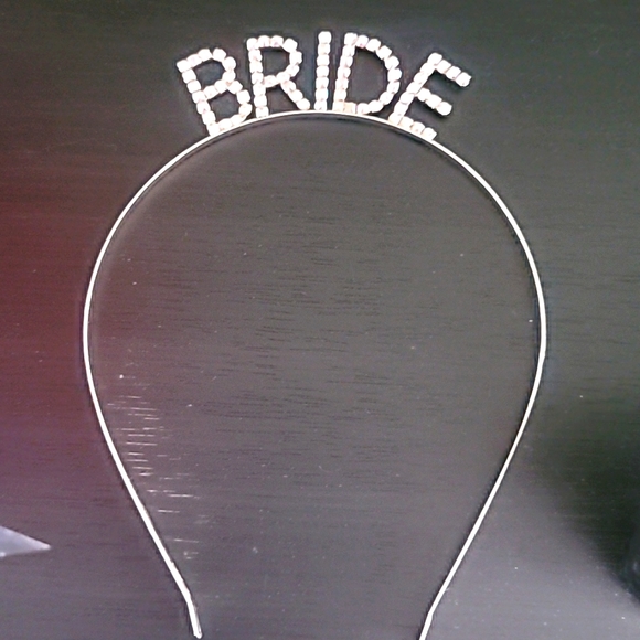 Bride Headband with Diamonds Gold - Picture 1 of 4